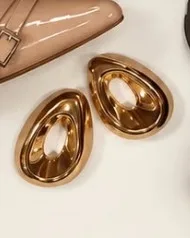 Sculpted Gold Earrings